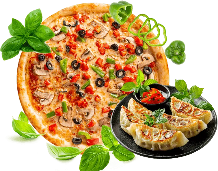 Achari chicken pizza at The Spice Affair Calgary