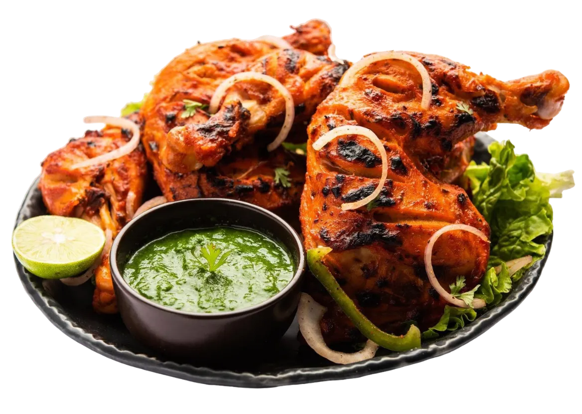 Halal three-topping pizza at The Spice Affair Calgary