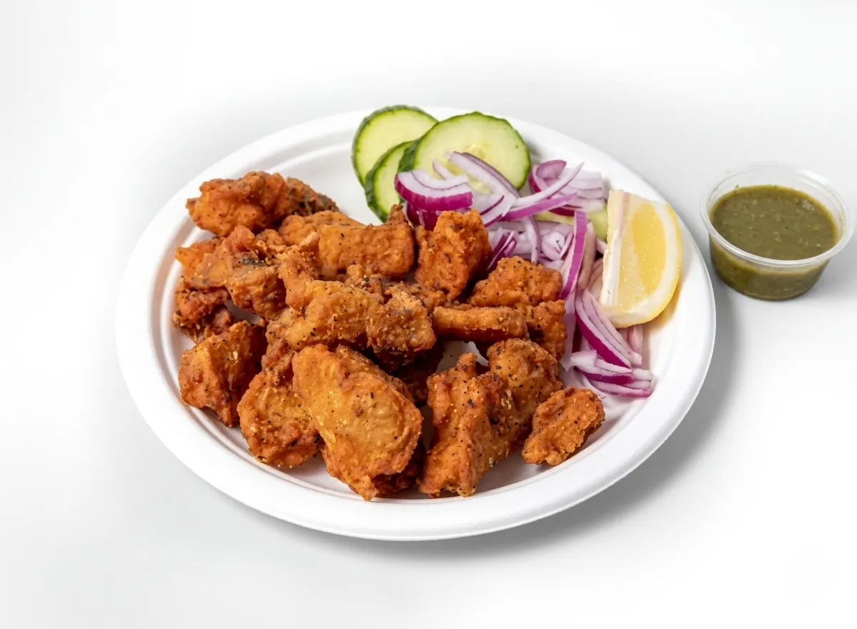 Fish Pakora at The Spice Affair Pizza Restaurant in Calgary, AB