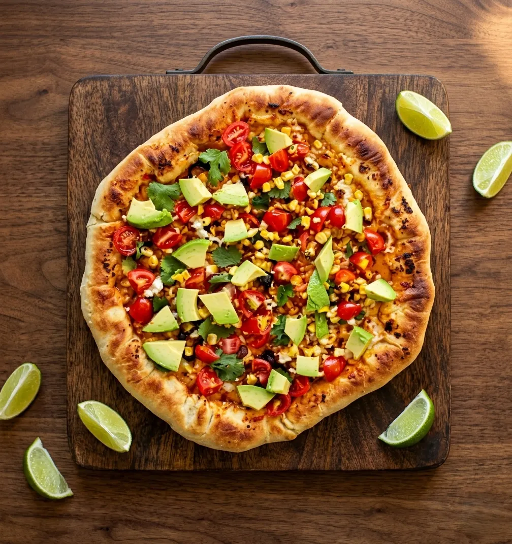 Pesto Chipotle Pizza at The Spice Affair Pizza Restaurant in Calgary, AB